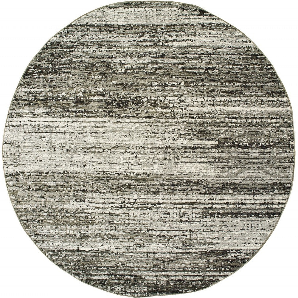2' X 8' Ash And Slate Abstract Runner Rug-Area Rugs-DECOROLALA