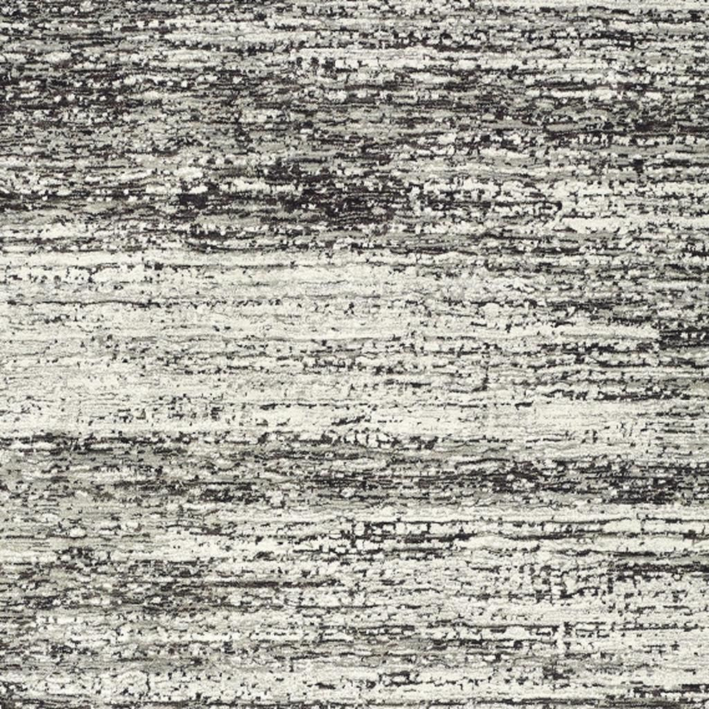 2' X 8' Ash And Slate Abstract Runner Rug-Area Rugs-DECOROLALA
