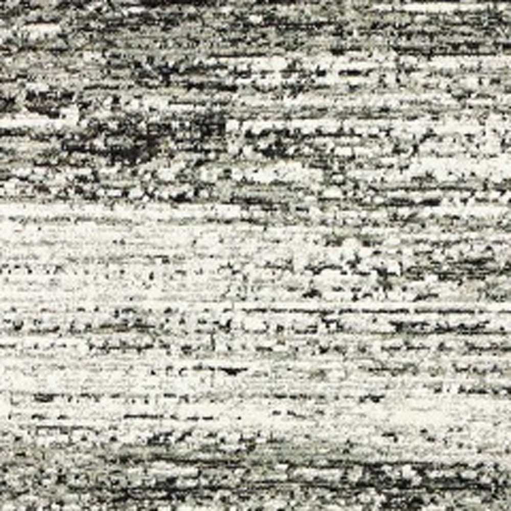 2' X 8' Ash And Slate Abstract Runner Rug-Area Rugs-DECOROLALA