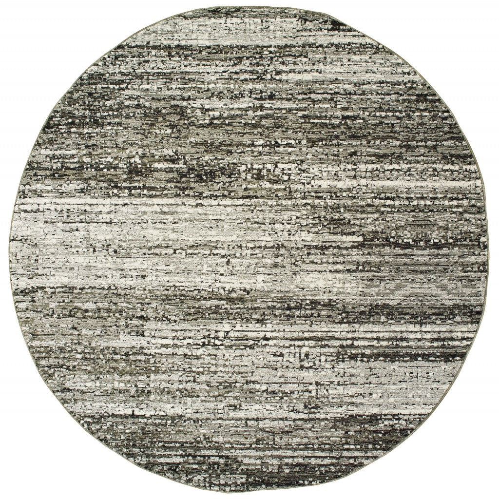 2' X 8' Ash And Slate Abstract Runner Rug-Area Rugs-DECOROLALA