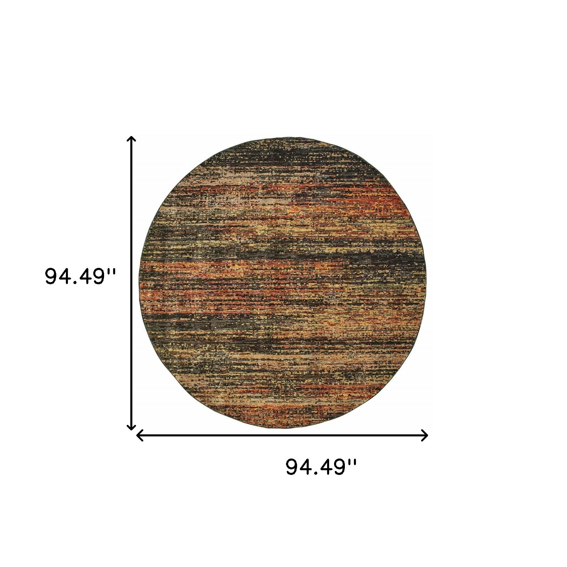 2' X 8' Gold And Slate Abstract Runner Rug-Area Rugs-DECOROLALA