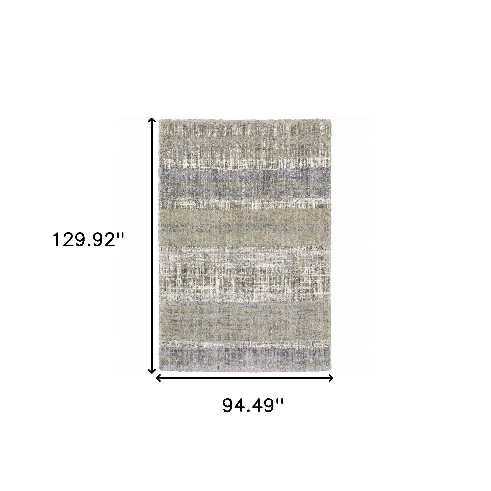 2' X 8' Grey And Ivory Abstract Lines Runner Rug-Area Rugs-DECOROLALA