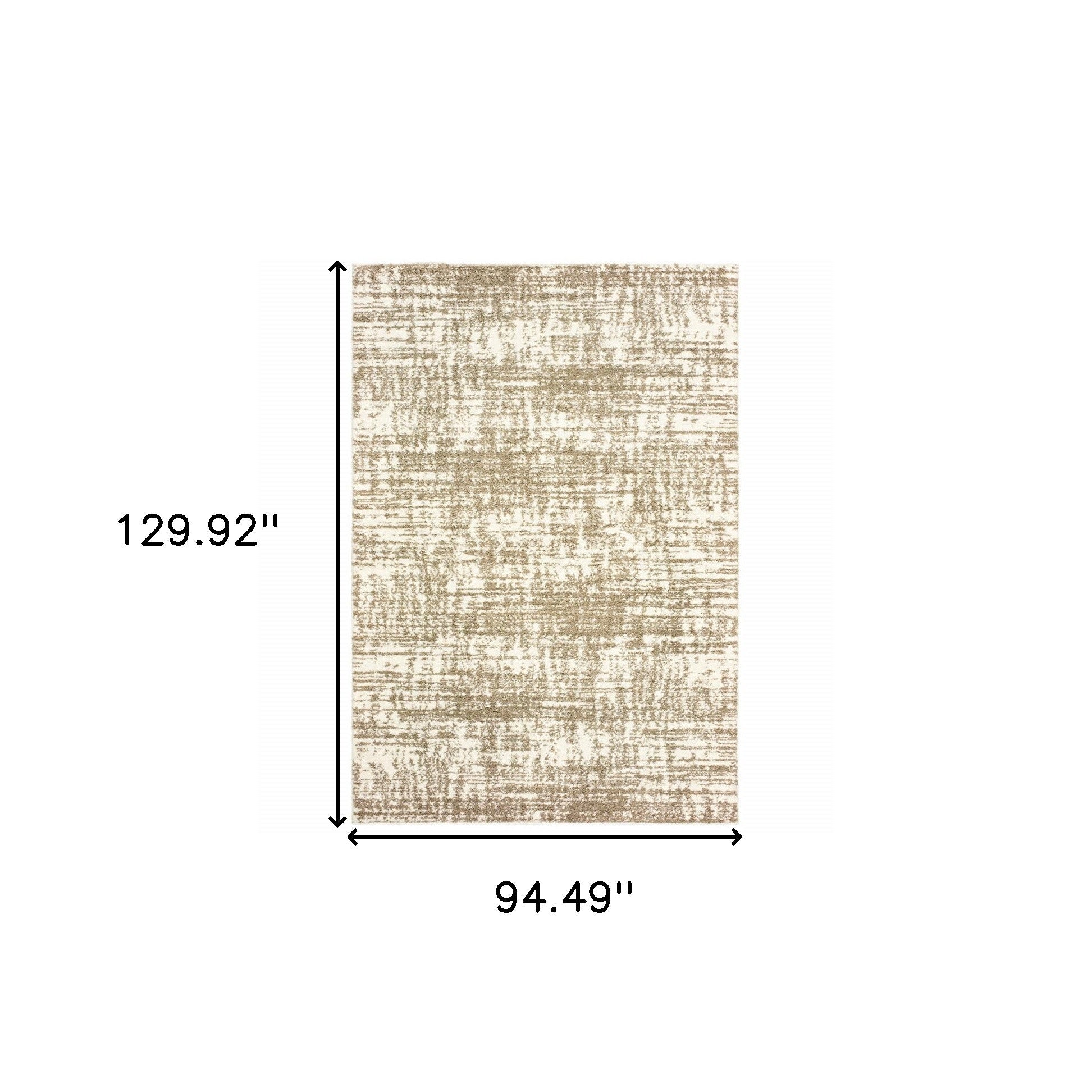 2' X 8' Ivory And Gray Abstract Strokes Runner Rug-Area Rugs-DECOROLALA