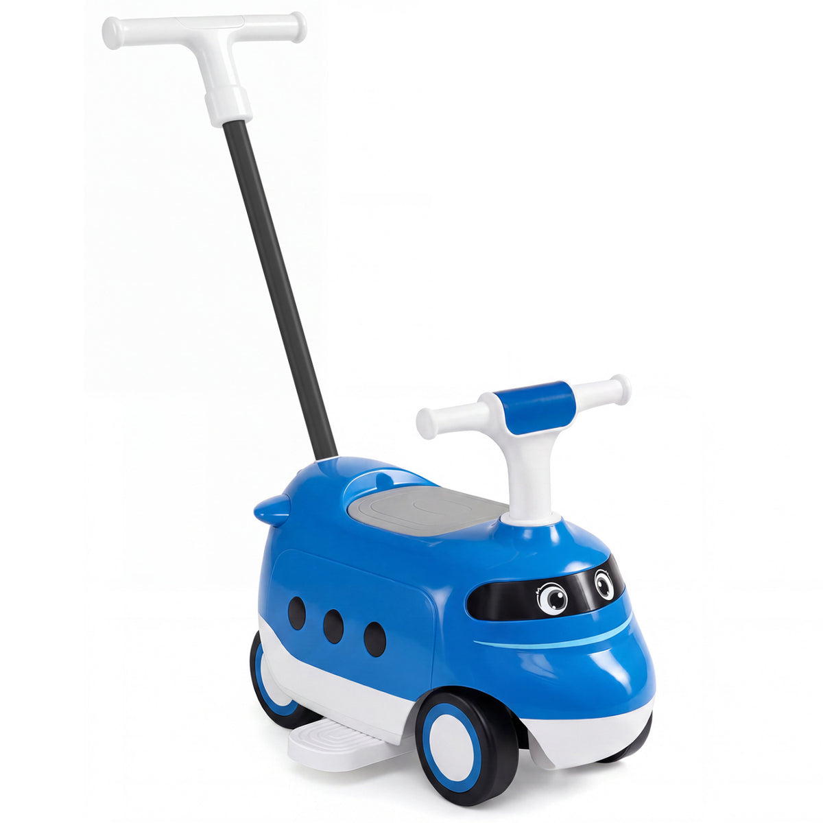 Voiture à pousser ou à chevaucher 2-en-1 pour tout-petits de 1 à 3 ans avec klaxon