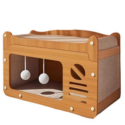 2-in-1 Wall Cat Bed and Scratching Post-Cat Furniture-DECOROLALA