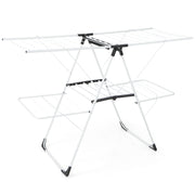 2-level Laundry Drying Rack with Height Adjustable Wings-Laundry Drying Racks-DECOROLALA