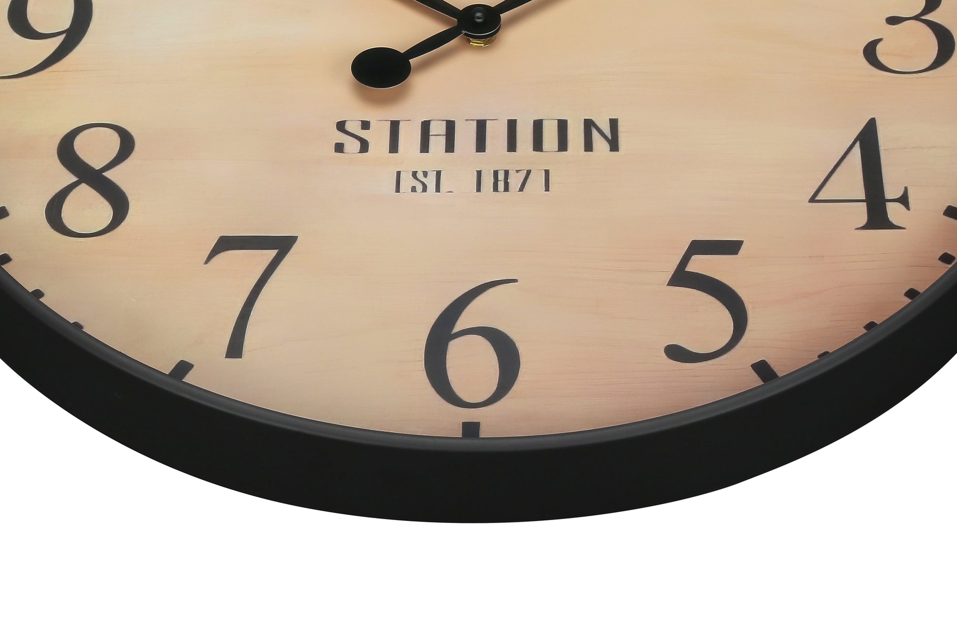 20" Antique Brown Round Wall Clock-Clocks-DECOROLALA