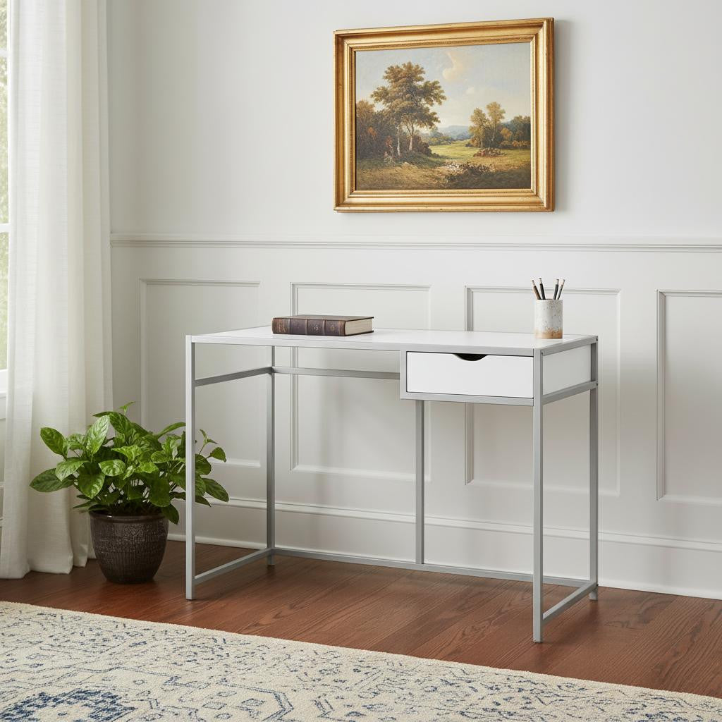 20" Black Computer Desk-Desks-DECOROLALA