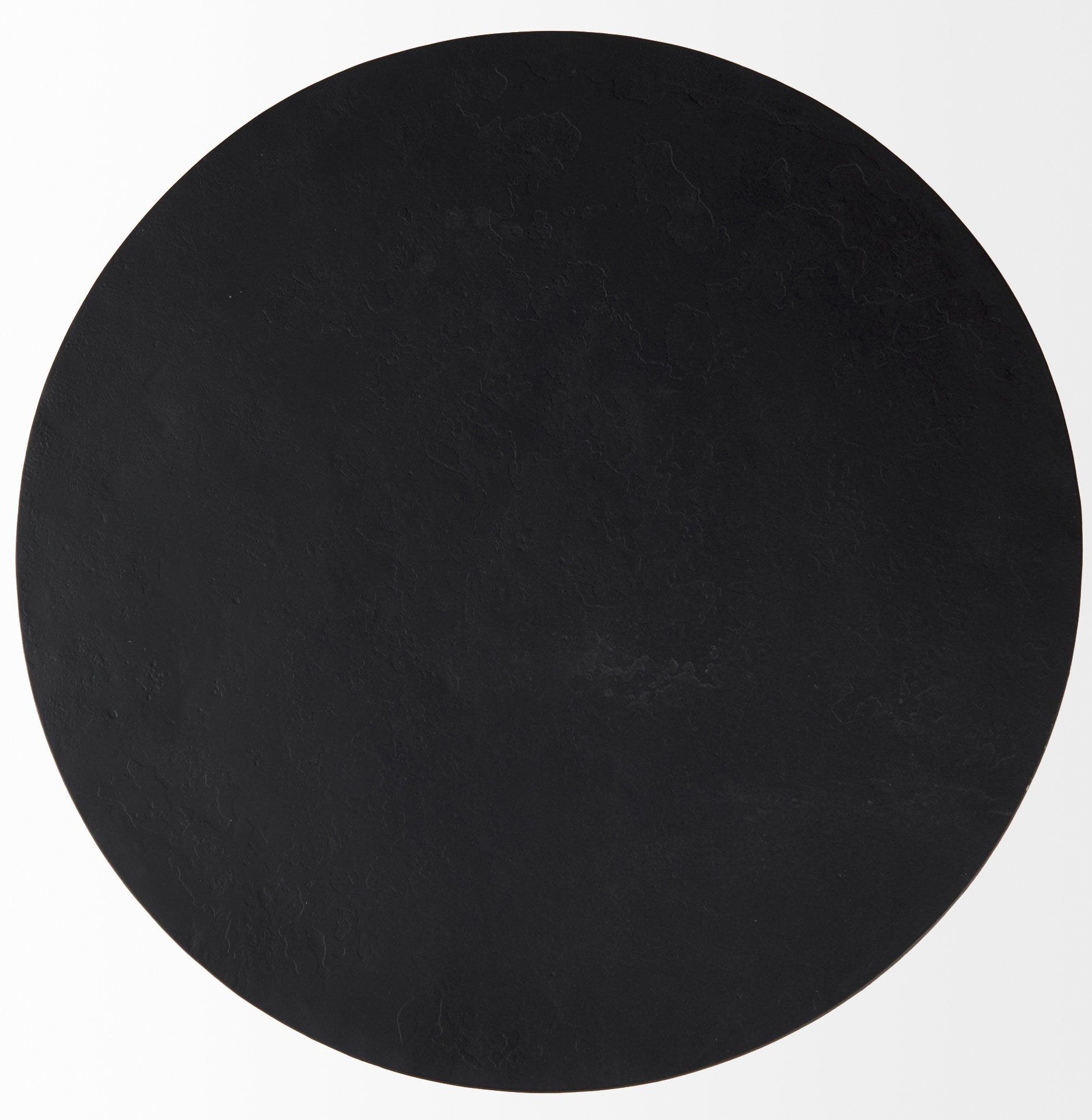 20" Black Iron Round End Table-End-Side Tables-DECOROLALA