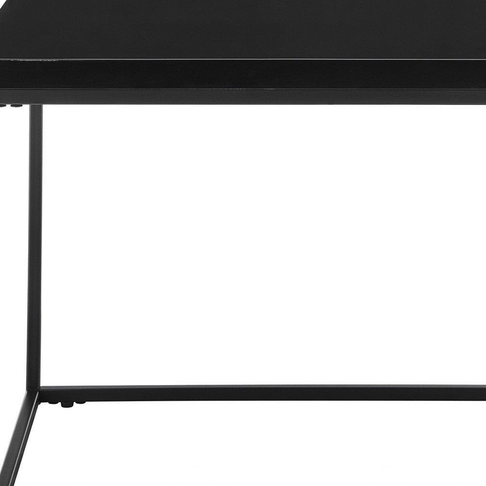 20" Black Square End Table-End-Side Tables-DECOROLALA