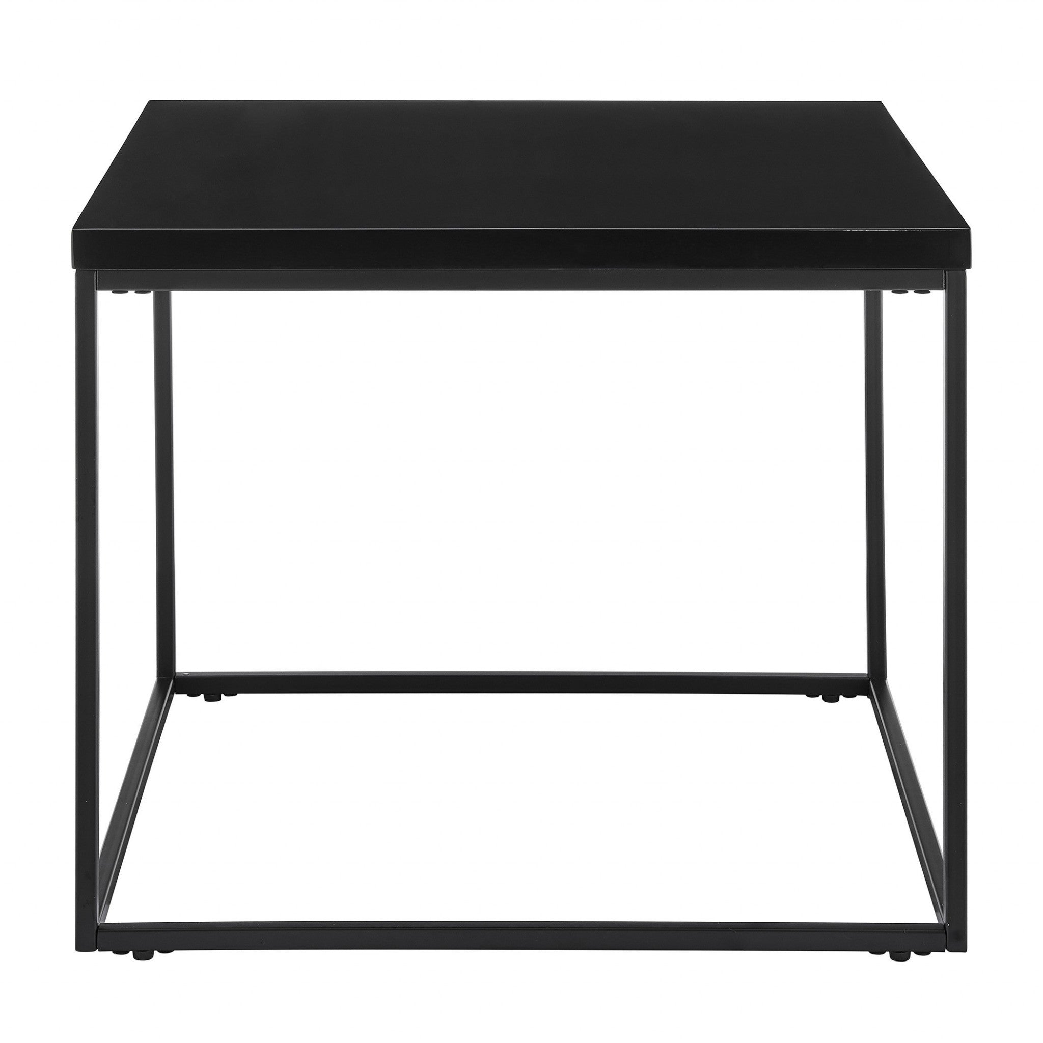 20" Black Square End Table-End-Side Tables-DECOROLALA