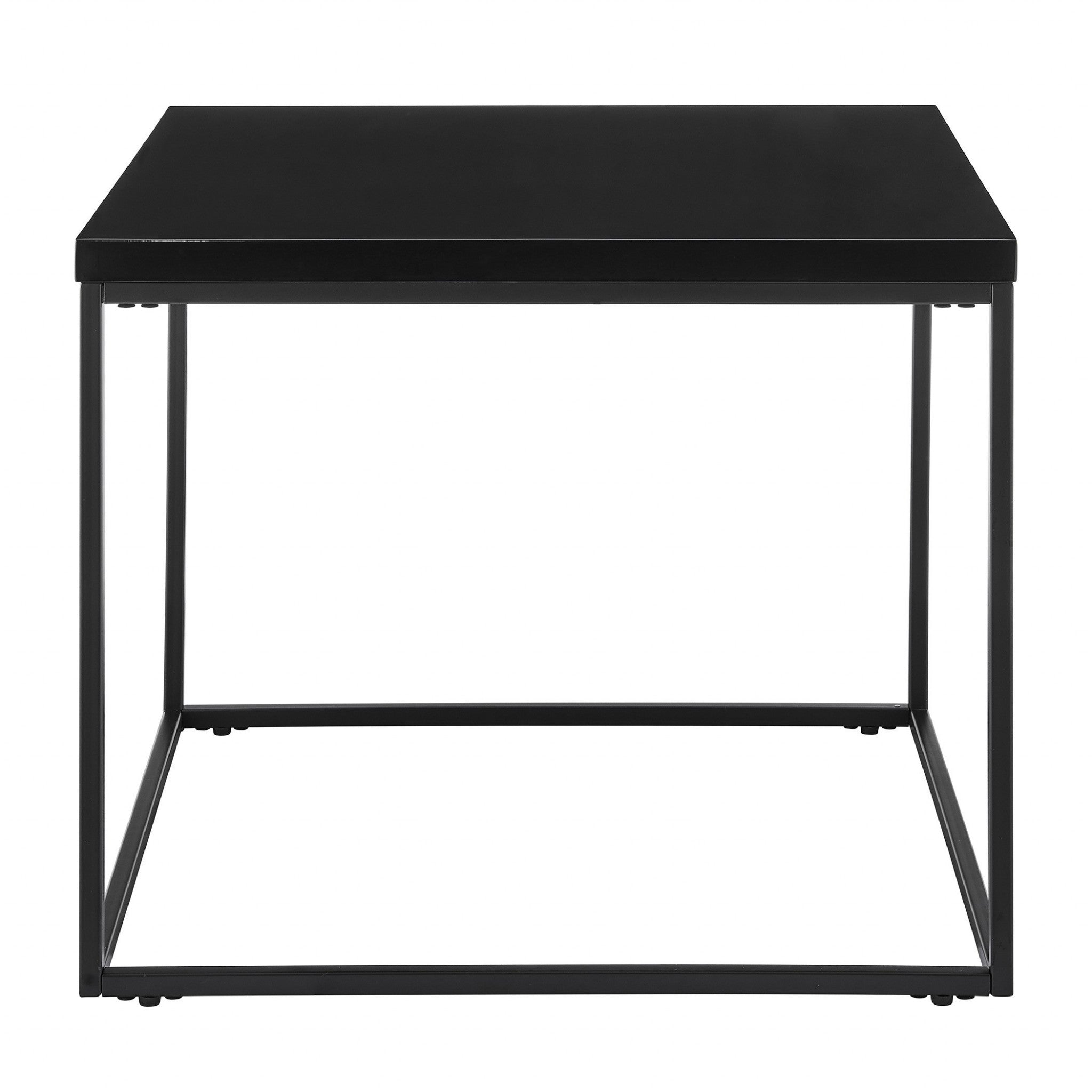 20" Black Square End Table-End-Side Tables-DECOROLALA