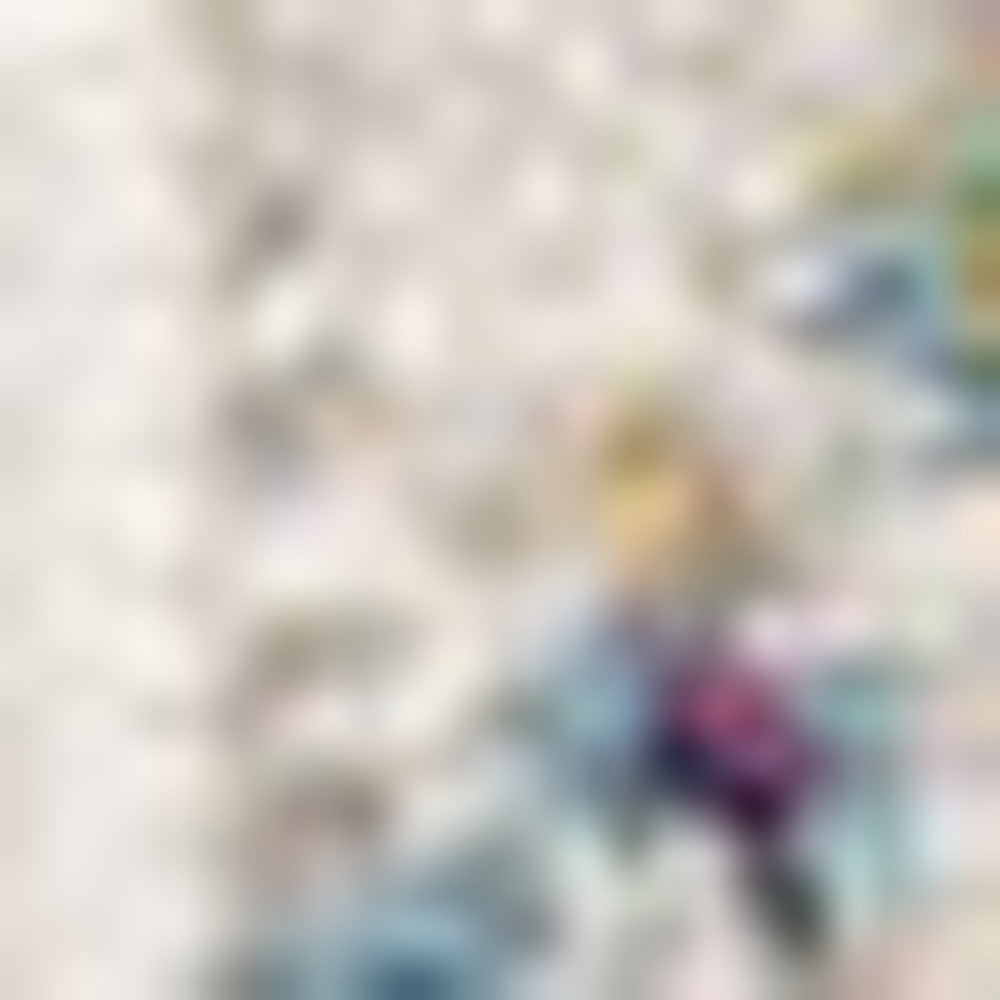 20' Blue And Ivory Ikat Runner Rug-Area Rugs-DECOROLALA