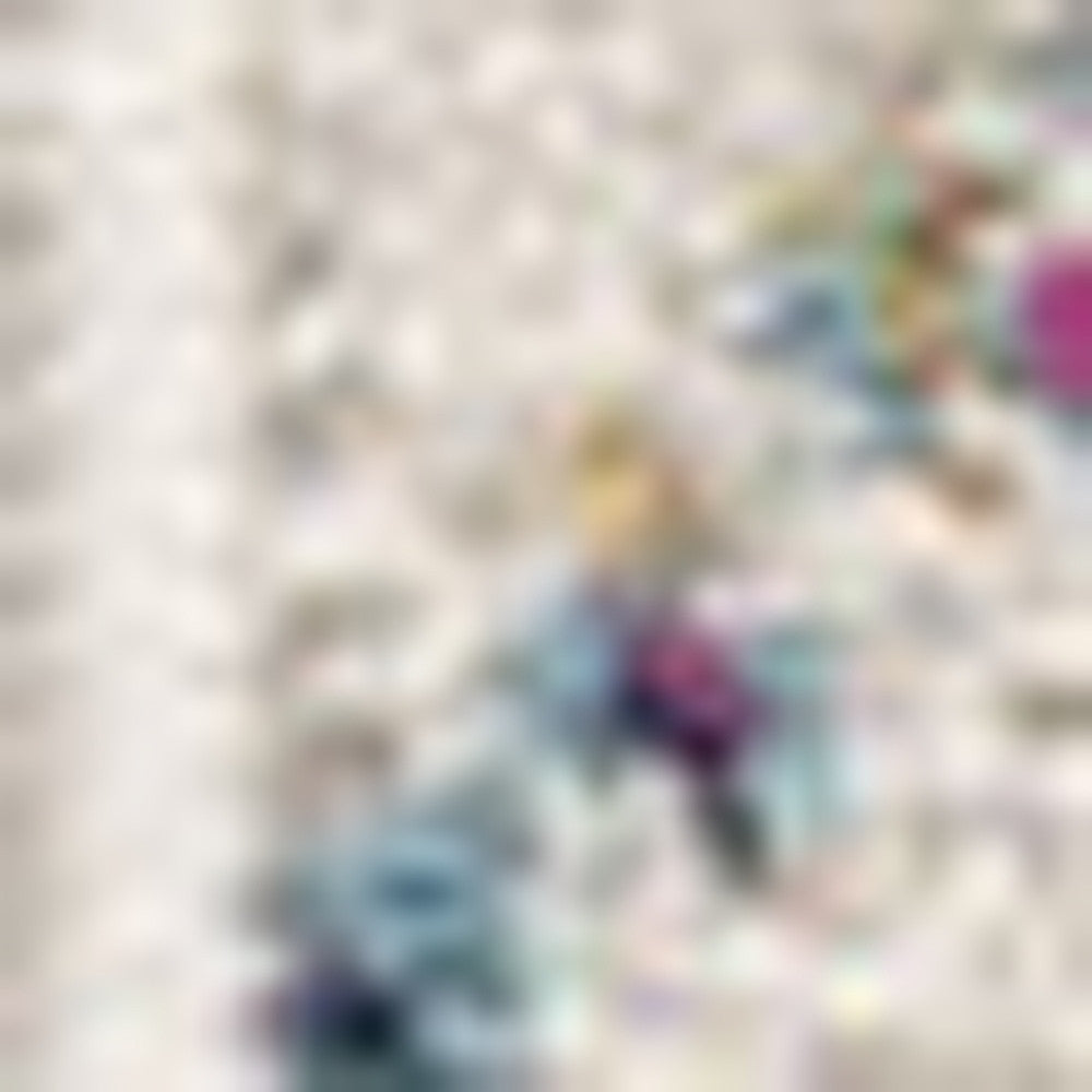 20' Blue And Ivory Ikat Runner Rug-Area Rugs-DECOROLALA