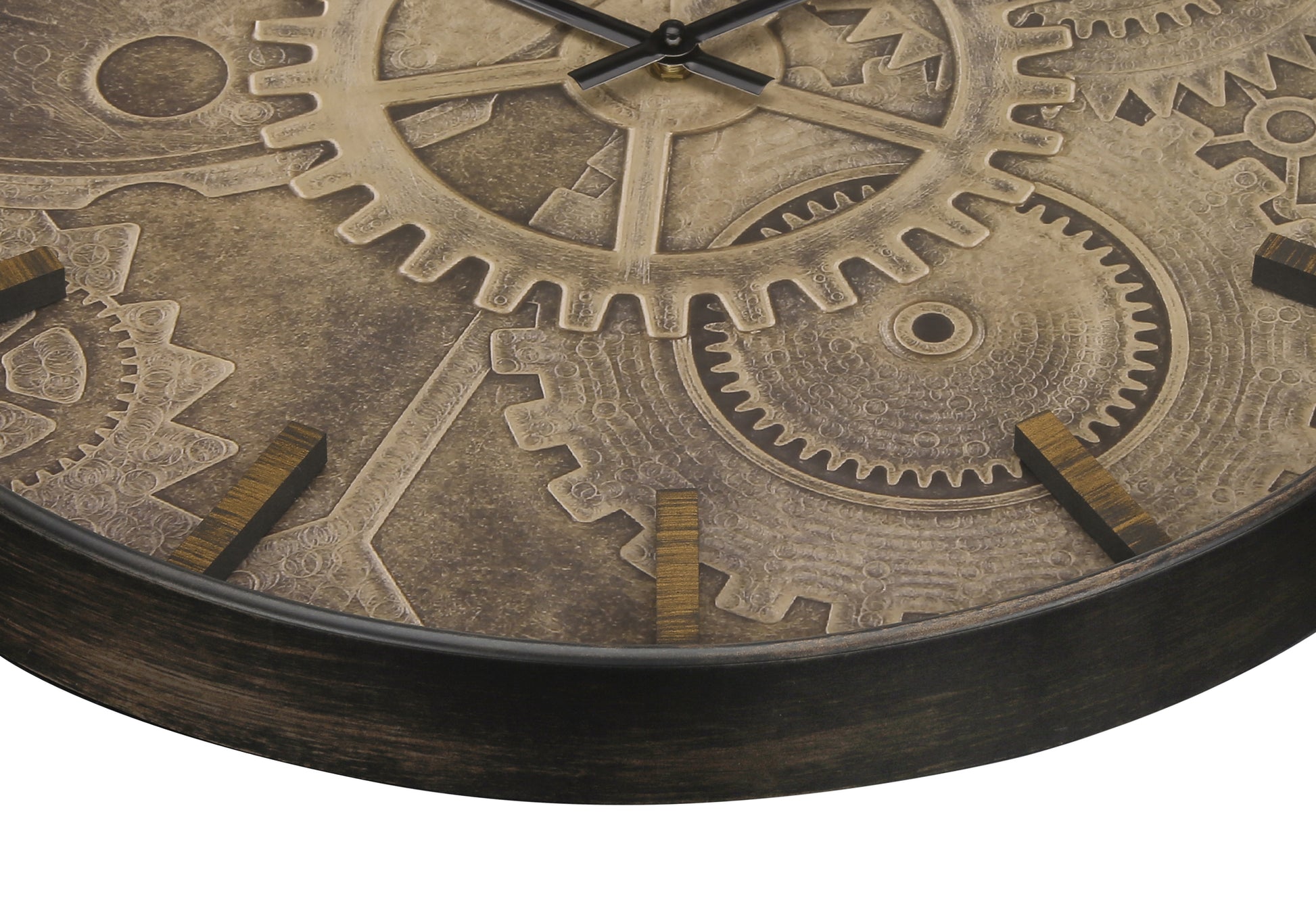 20" Brown Analog Wall Clock with Quartz Movement-Clocks-DECOROLALA