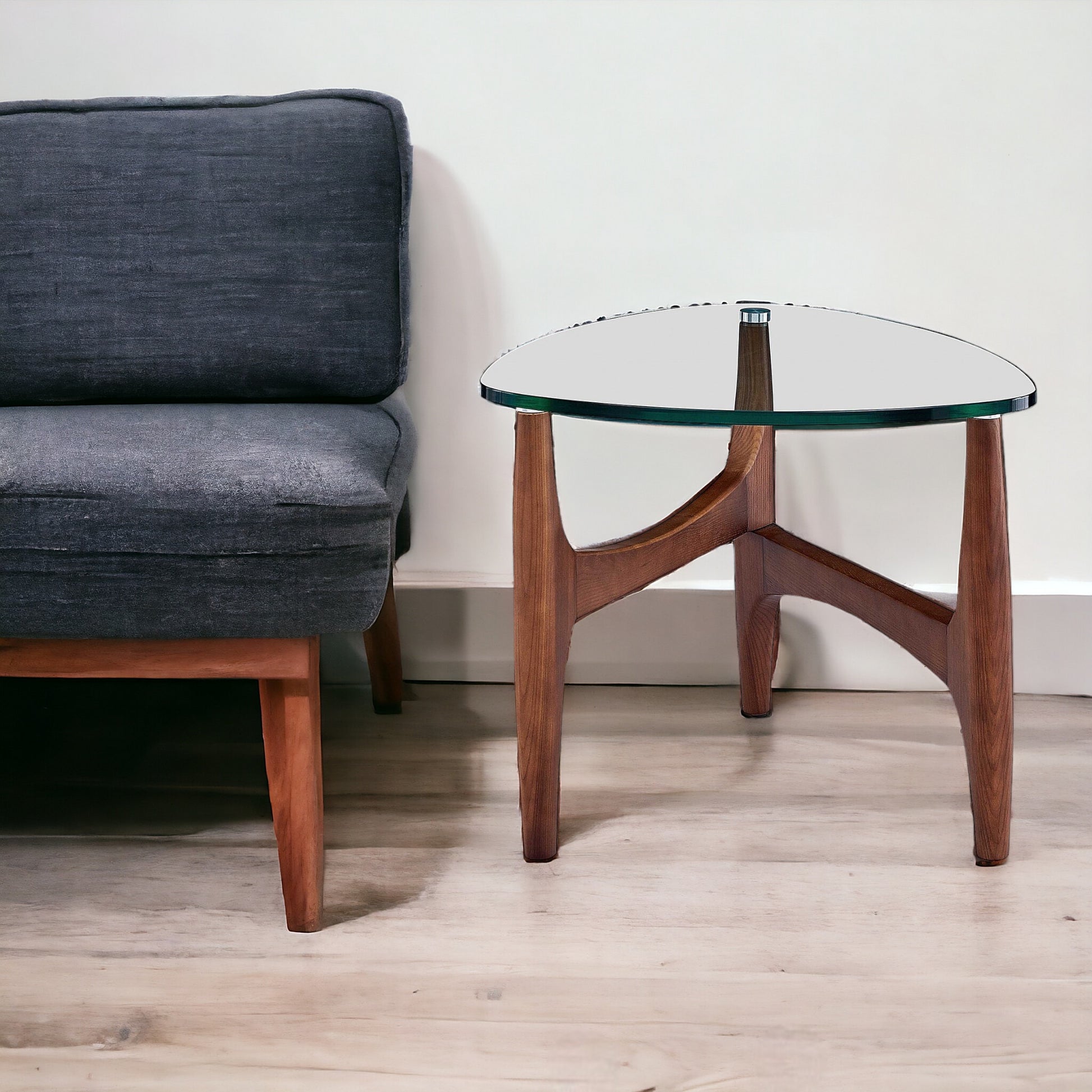 20" Clear Tempered Glass End Table-End-Side Tables-DECOROLALA