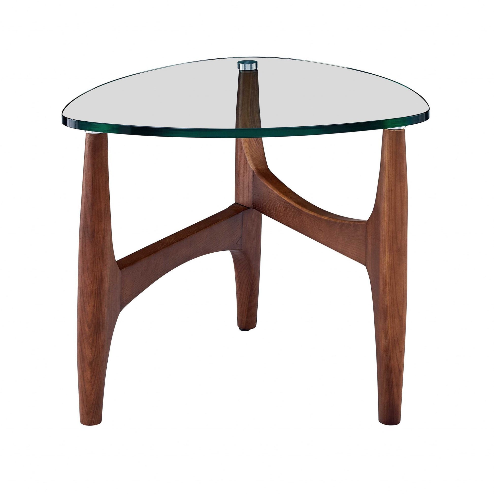 20" Clear Tempered Glass End Table-End-Side Tables-DECOROLALA