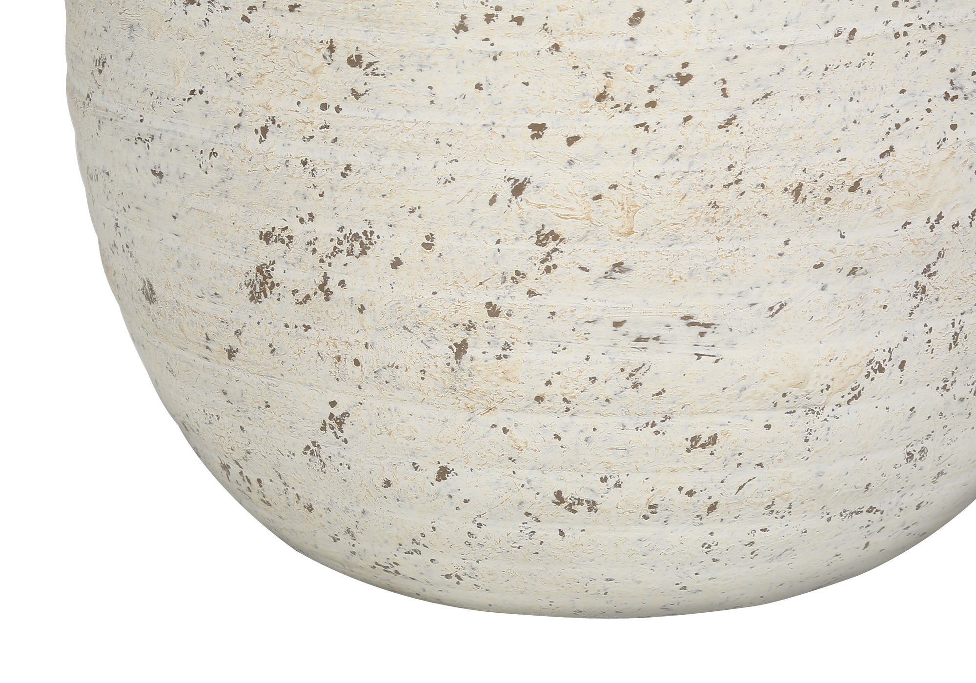 20" Cream Concrete Table Lamp with Ivory Shade-Lighting-DECOROLALA