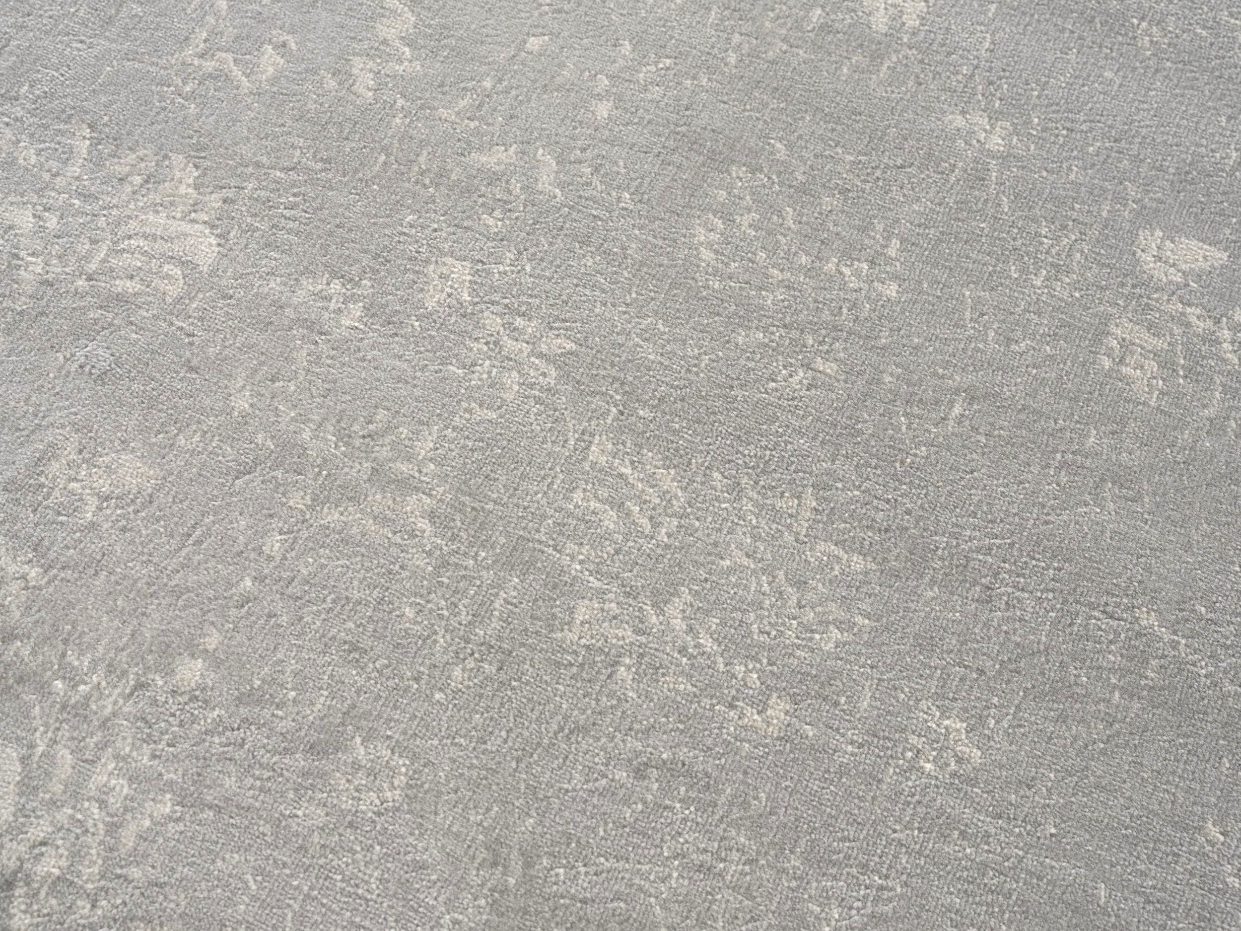 20' Grey Abstract Runner Rug-Area Rugs-DECOROLALA