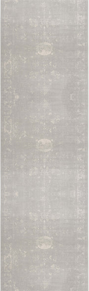 20' Grey Abstract Runner Rug-Area Rugs-DECOROLALA
