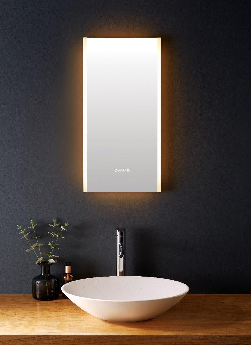 20" LED Mirror with Dimming, Time & Temperature Functions-Migration_Mirrors-DECOROLALA