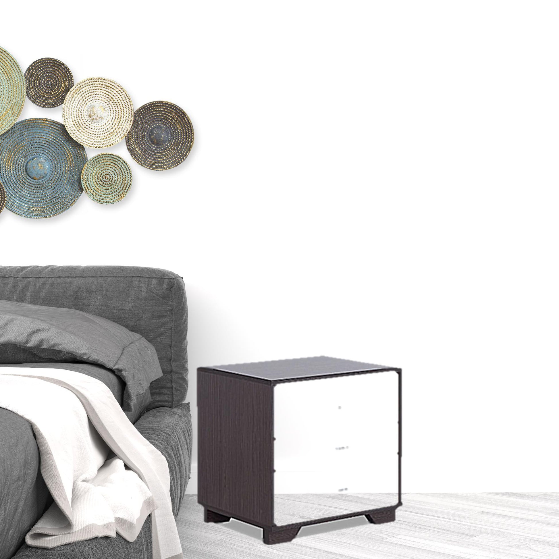 20" Rectangular With Top-Nightstands & Bedside Tables-DECOROLALA