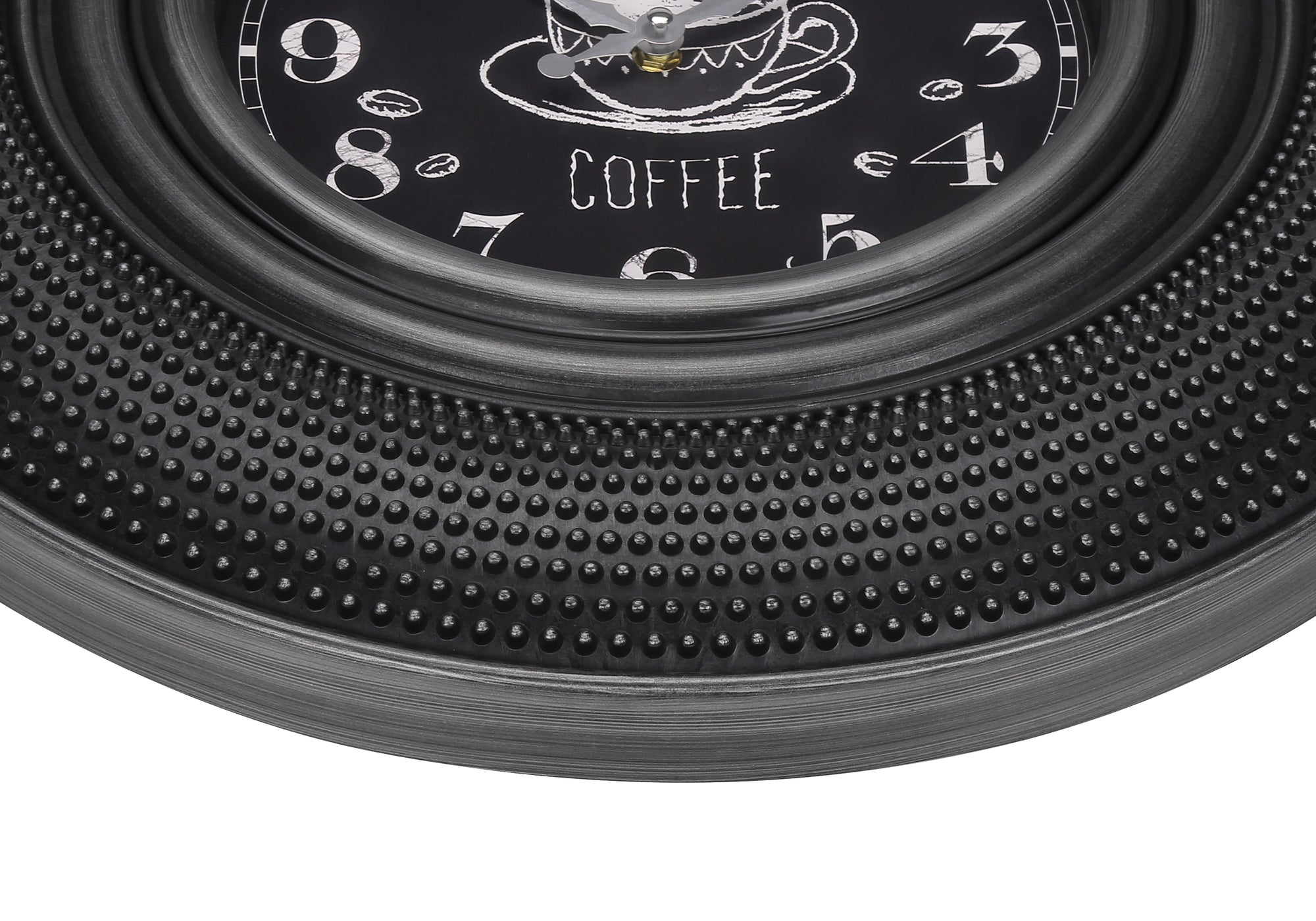 20" Round Wall Clock Charcoal Grey-Clocks-DECOROLALA