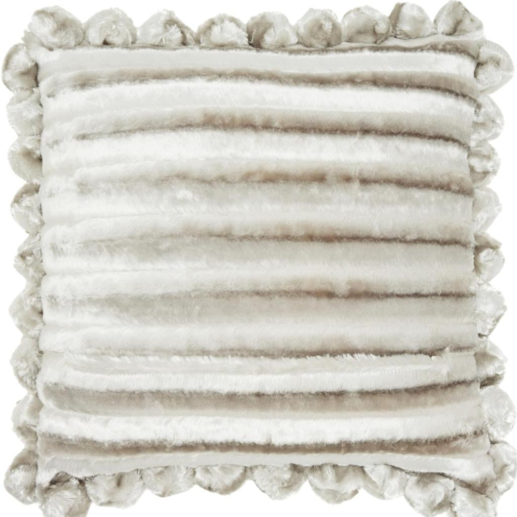 20" Silver Throw Pillow-Accent Throw Pillows-DECOROLALA