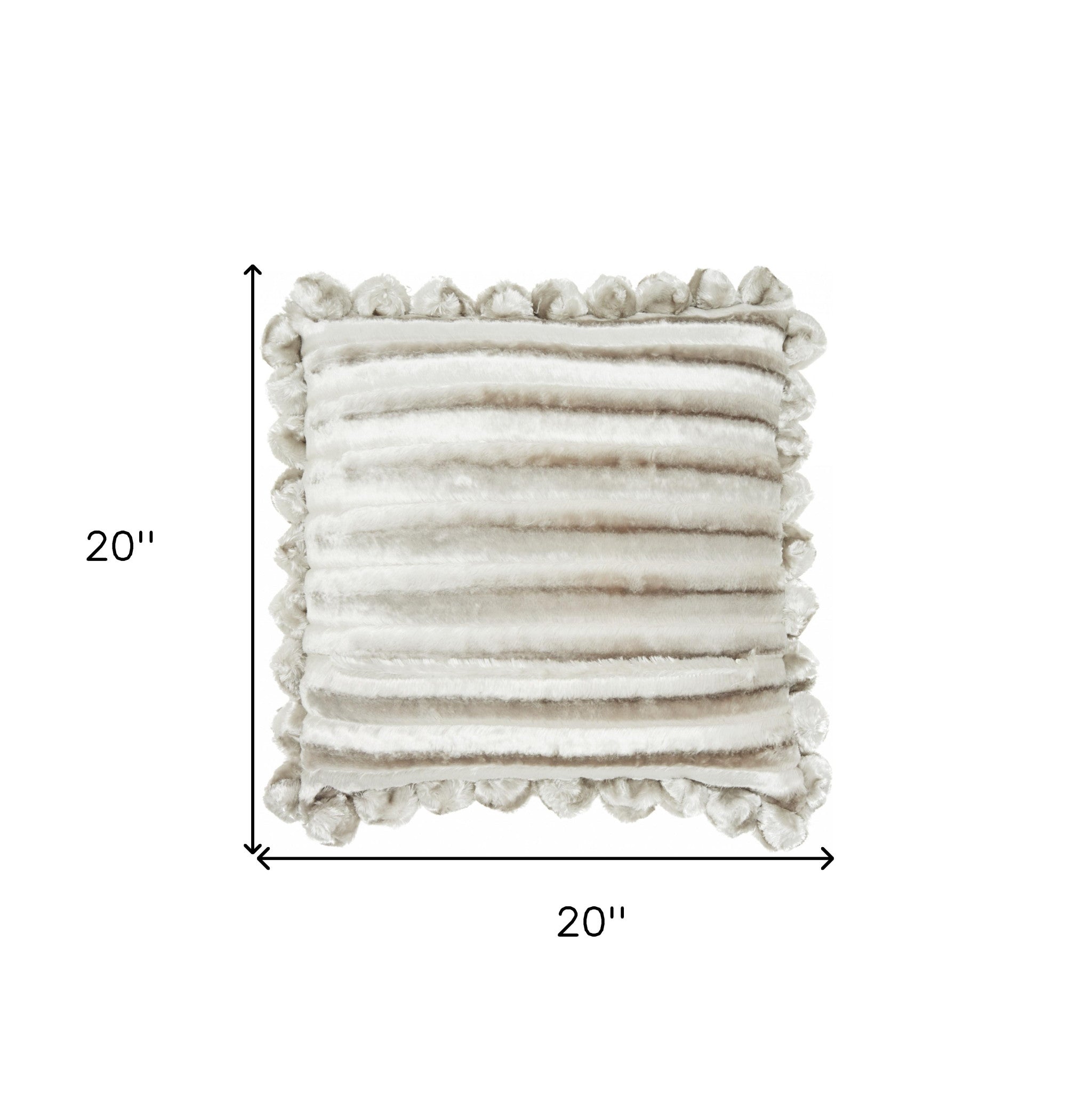 20" Silver Throw Pillow-Accent Throw Pillows-DECOROLALA