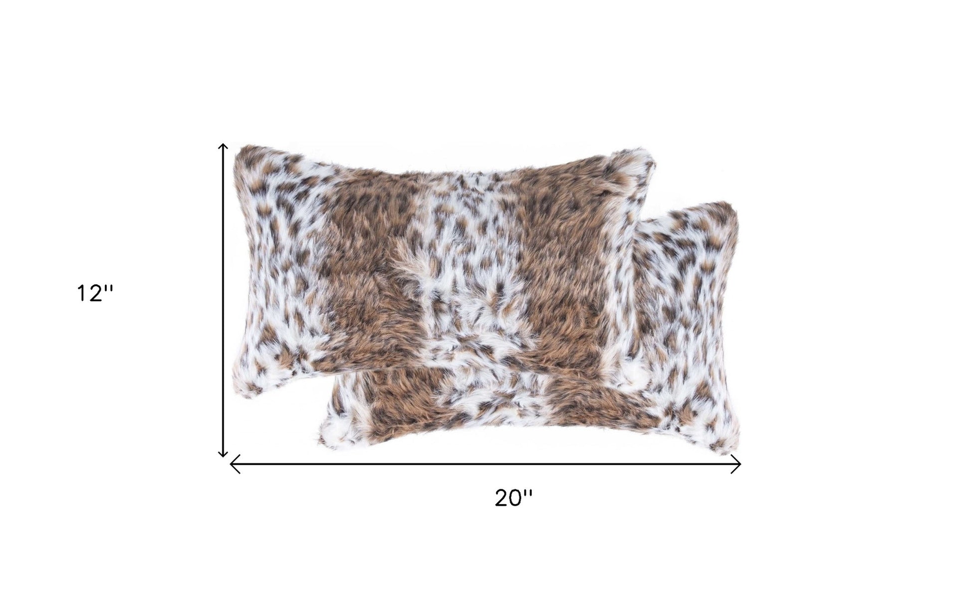 20" X 12" X 5" Acrylic Plush Polyester Polyfill Lynx 2 Pack Pillow-Accent Throw Pillows-DECOROLALA
