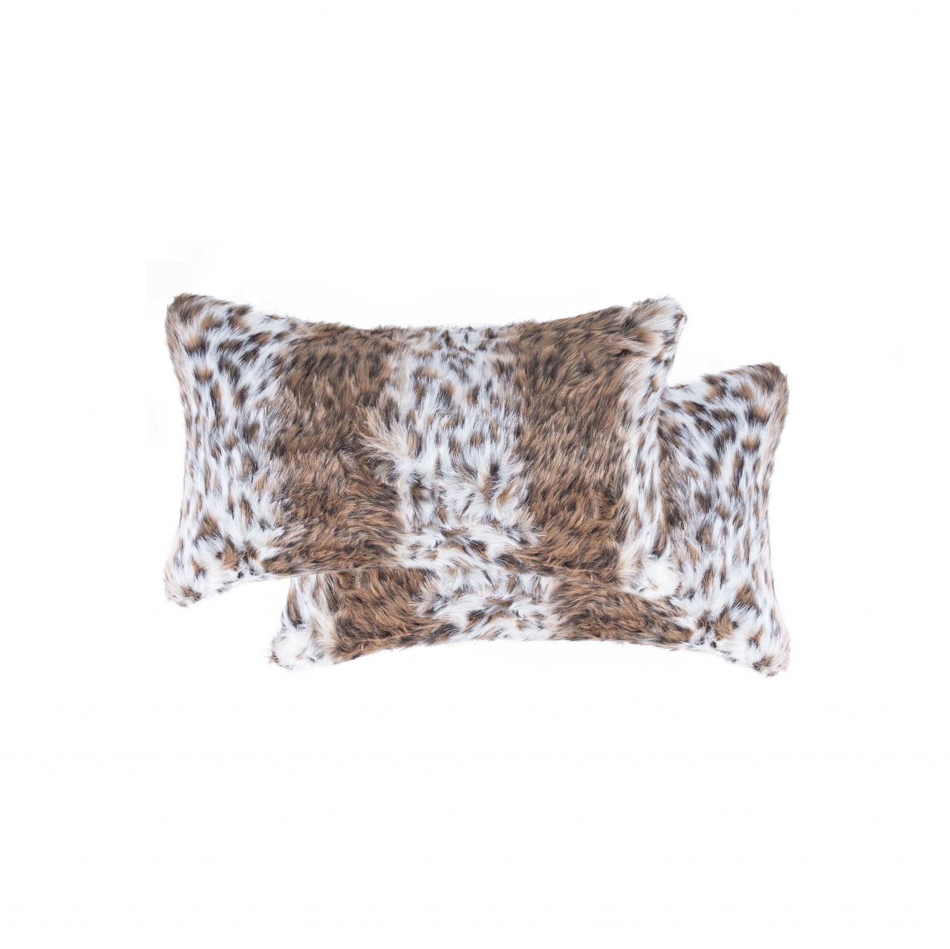 20" X 12" X 5" Acrylic Plush Polyester Polyfill Lynx 2 Pack Pillow-Accent Throw Pillows-DECOROLALA