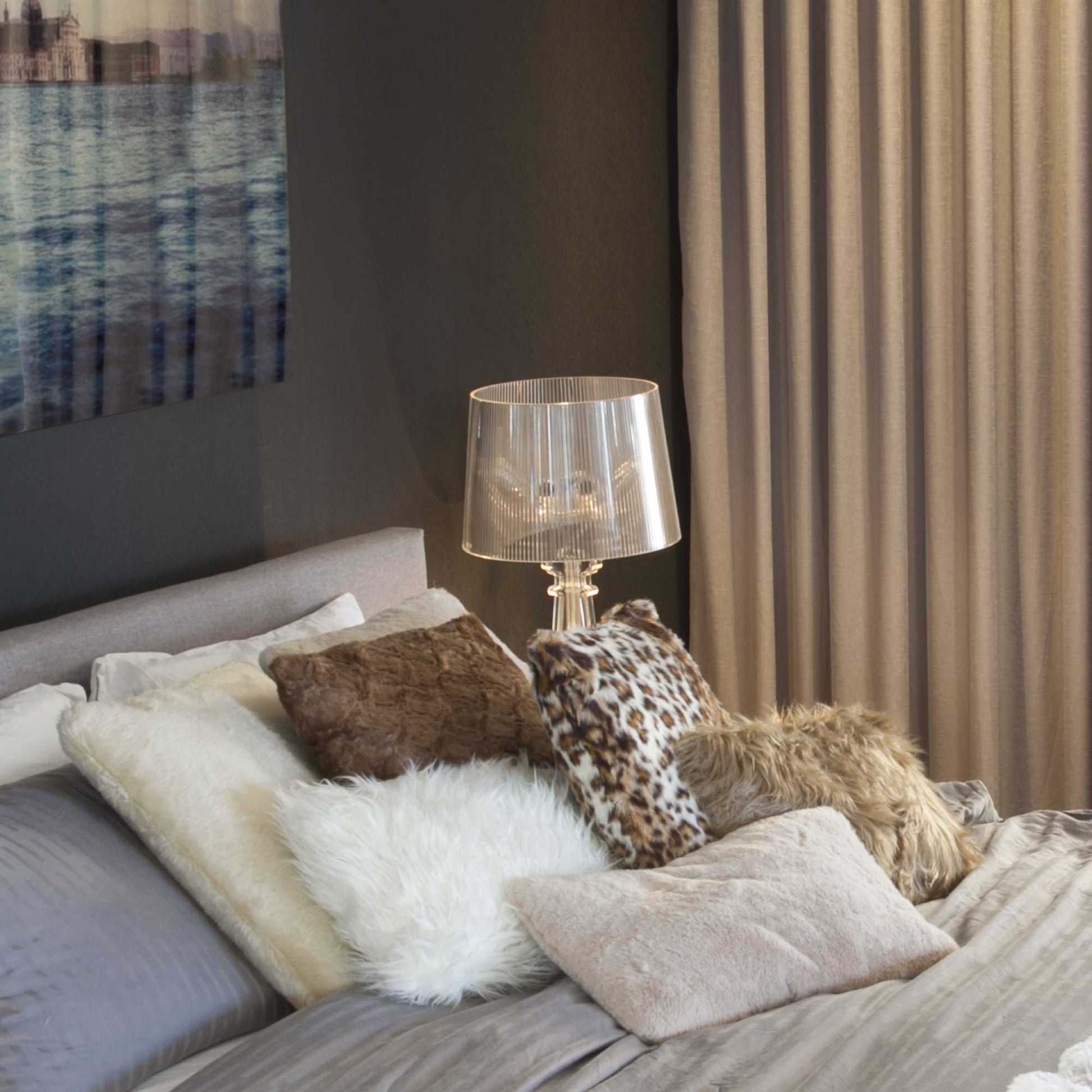 20" X 20" X 5" Acrylic Plush Polyester Polyfill Brown 2 Pack Pillow-Accent Throw Pillows-DECOROLALA