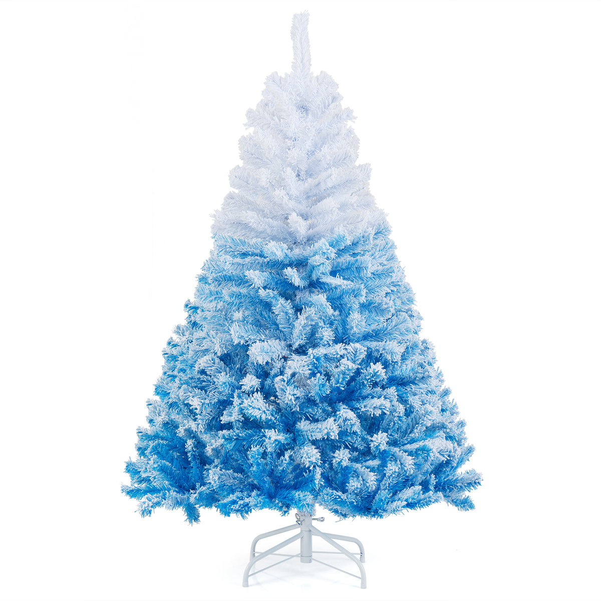 2025 New Artificial Christmas Tree with 456 Branch Tips and Folding Metal Stand-5FT-Christmas Trees-DECOROLALA