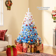 2025 New Artificial Christmas Tree with 456 Branch Tips and Folding Metal Stand-5FT-Christmas Trees-DECOROLALA