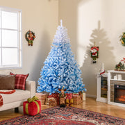 2025 New Artificial Christmas Tree with 456 Branch Tips and Folding Metal Stand-8FT-Christmas Trees-DECOROLALA