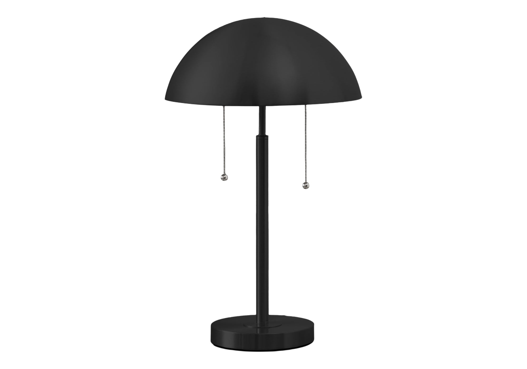 20"H Black Metal Mushroom Dome Table Lamp-Lighting-DECOROLALA
