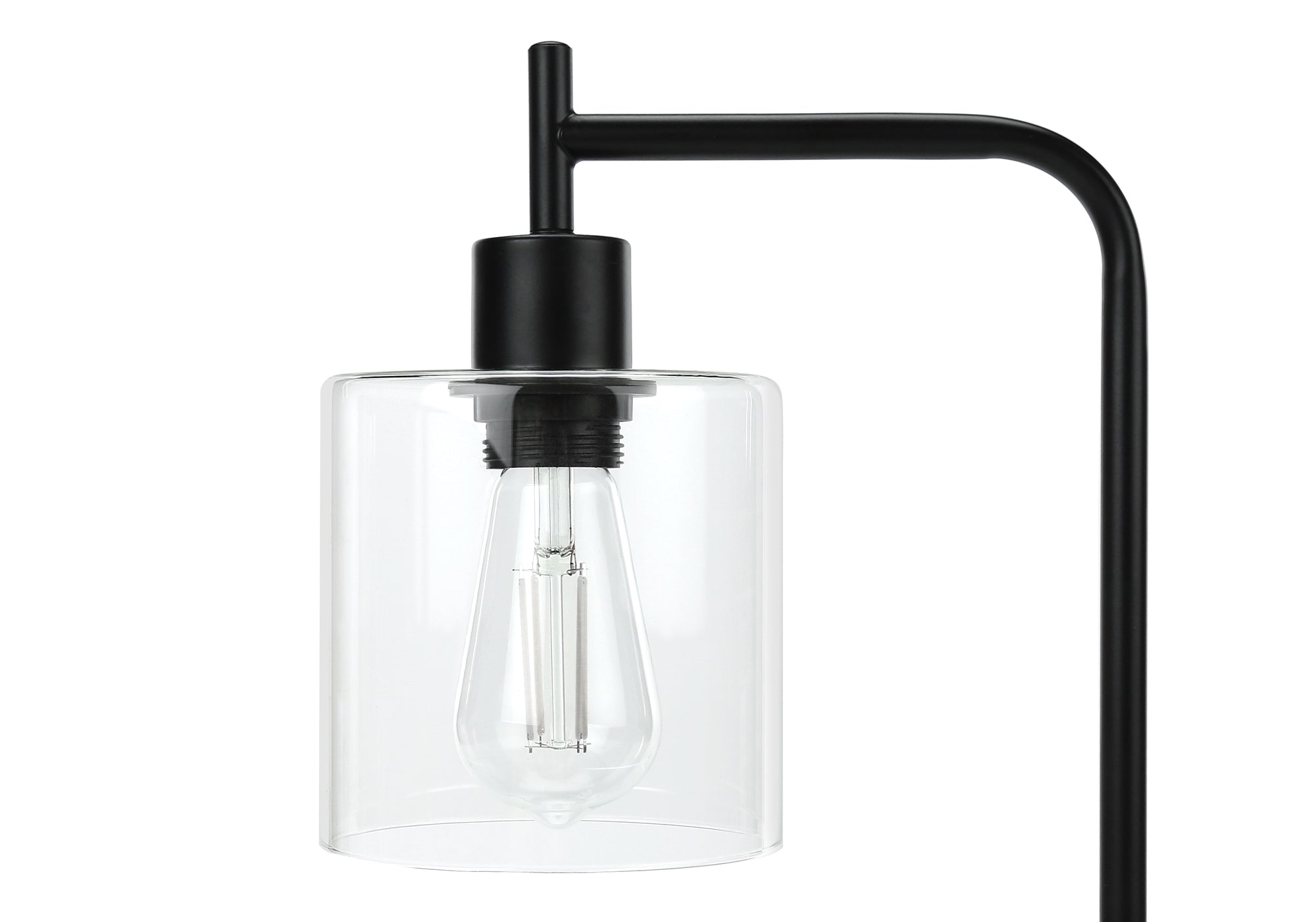 20"H Black Metal Table Lamp with USB Port-Lighting-DECOROLALA