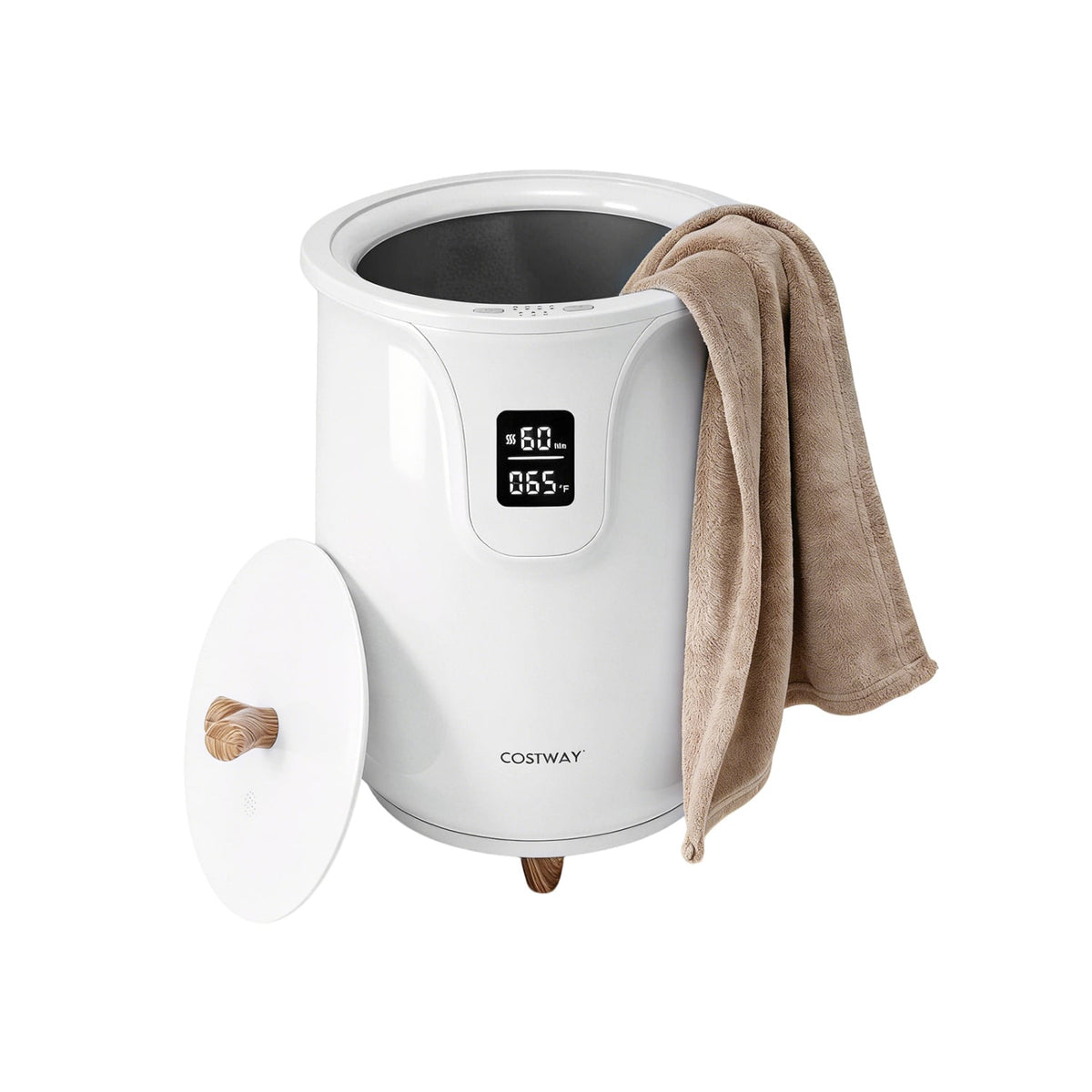 20L Blanket and Towel Warmer Bucket - 3 Heat Levels White-Dryers-DECOROLALA