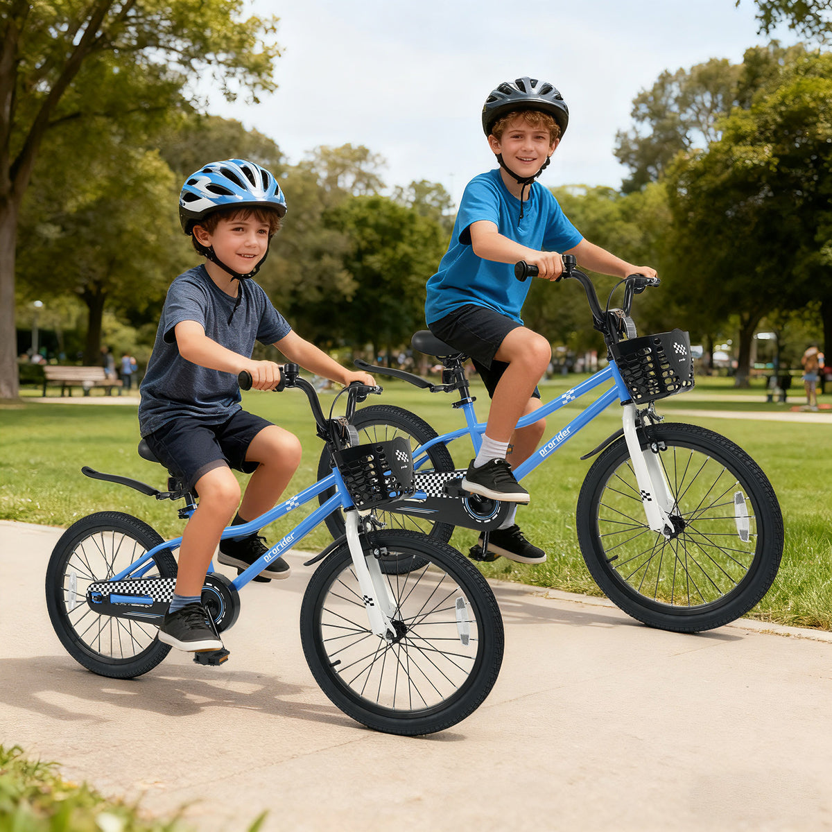 Vélo réglable pour enfants avec béquille et panier de rangement, à partir de 8 ans