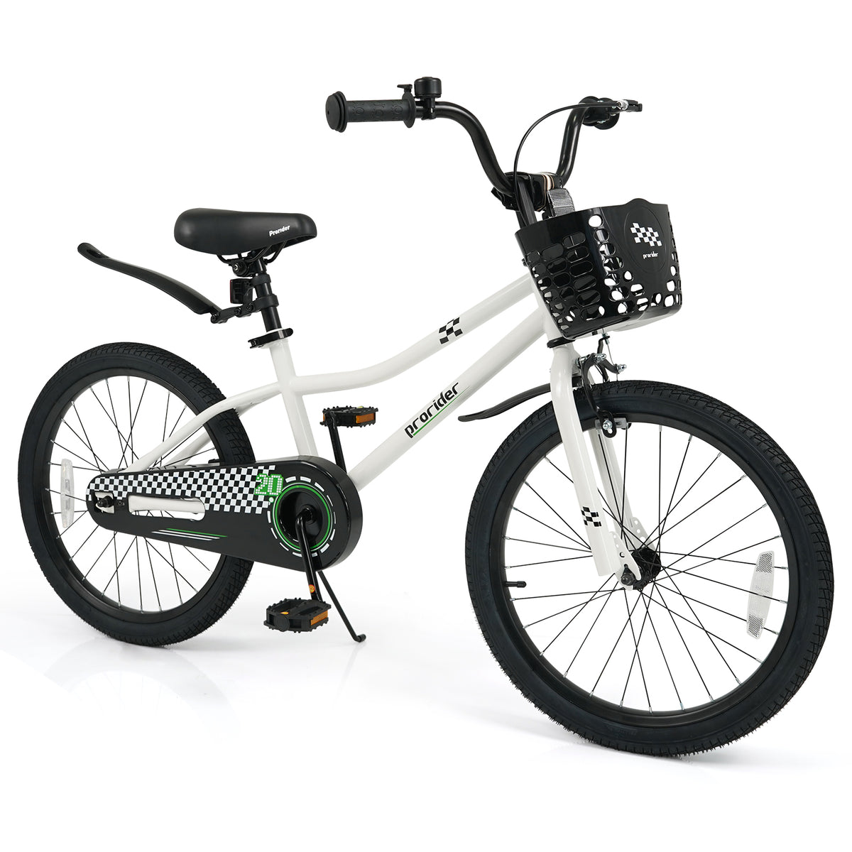 Vélo réglable pour enfants avec béquille et panier de rangement, à partir de 8 ans