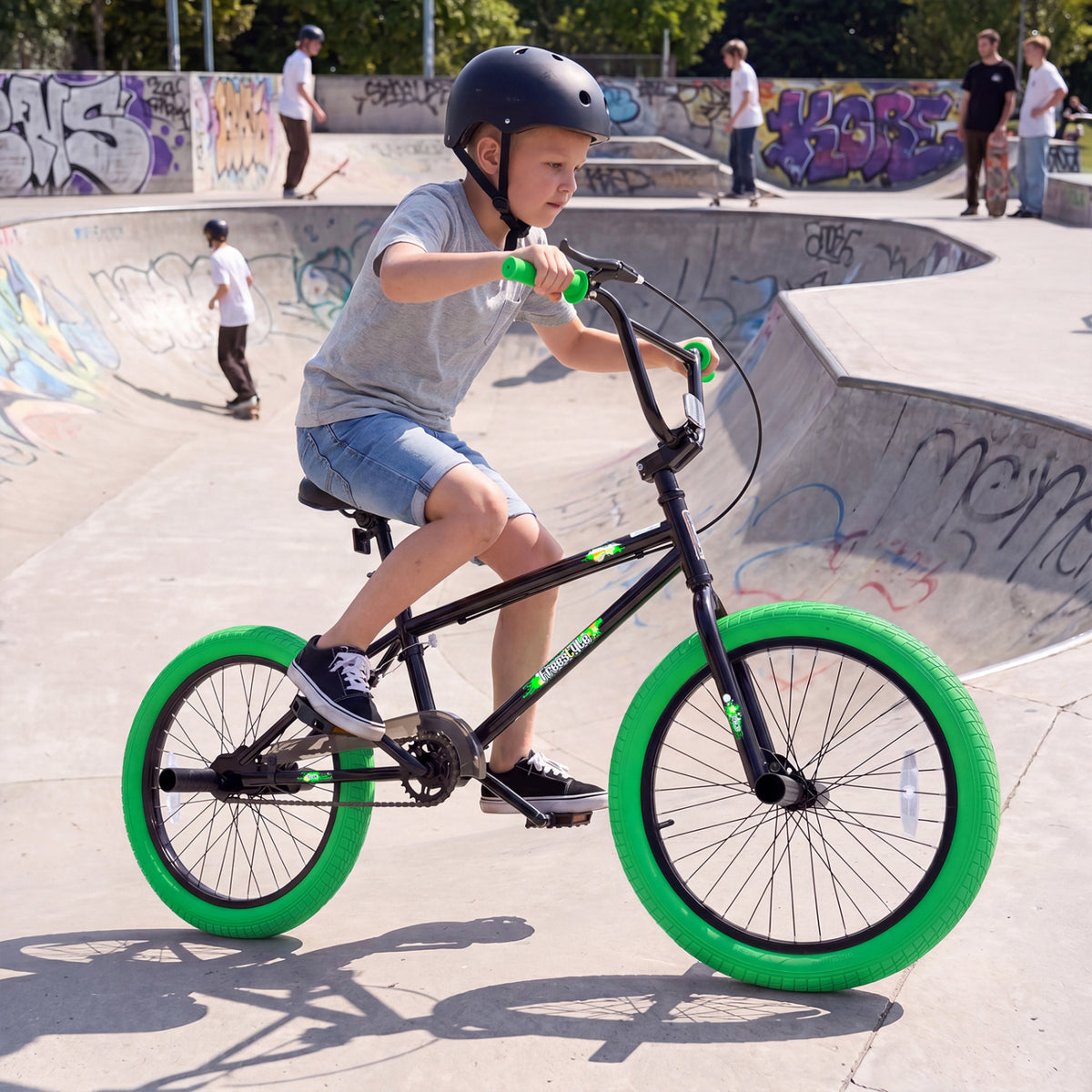 20" Trick Bicycle with 270 Degree Steering and Adjustable Seat for Kids and Teens