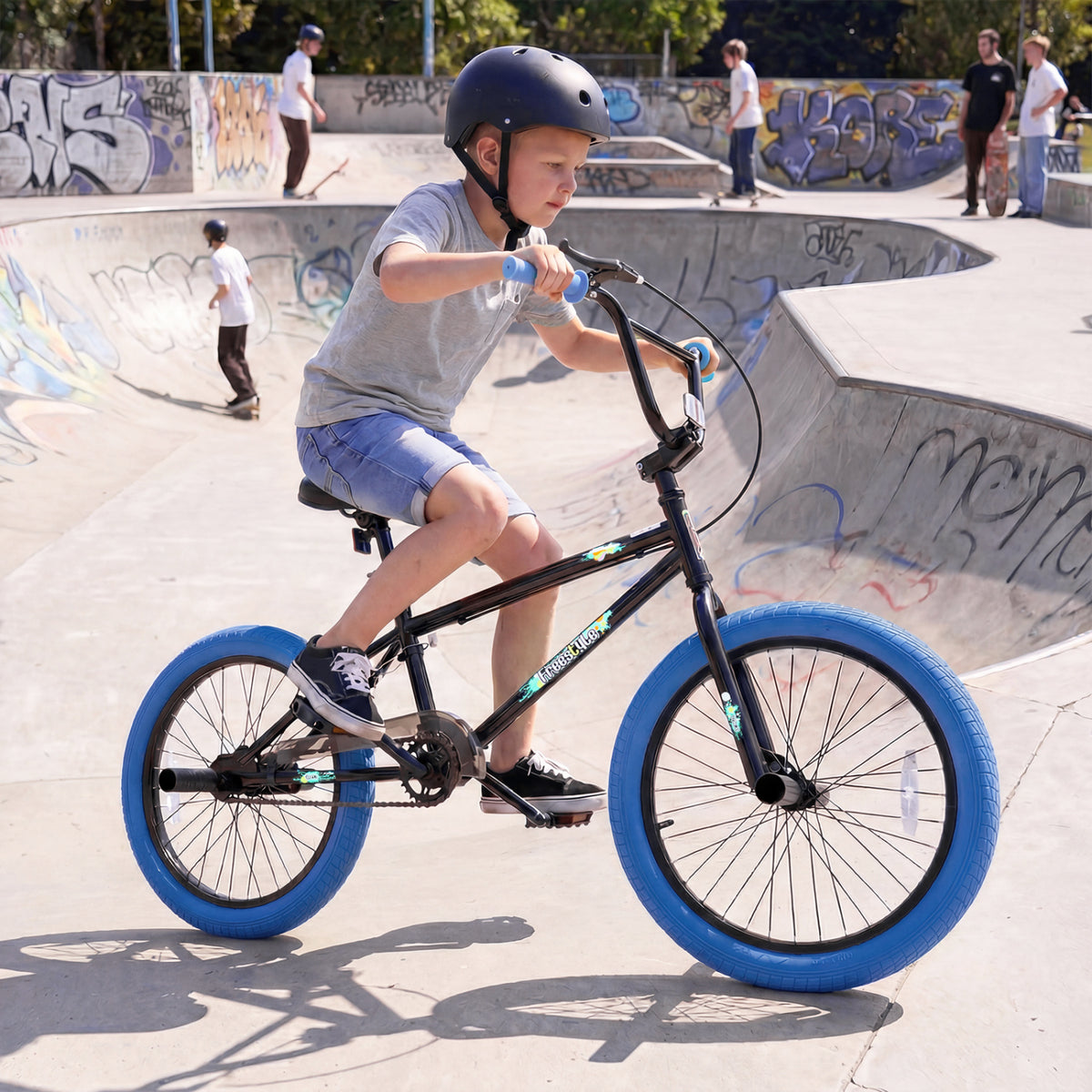 20" Trick Bicycle with 270 Degree Steering and Adjustable Seat for Kids and Teens