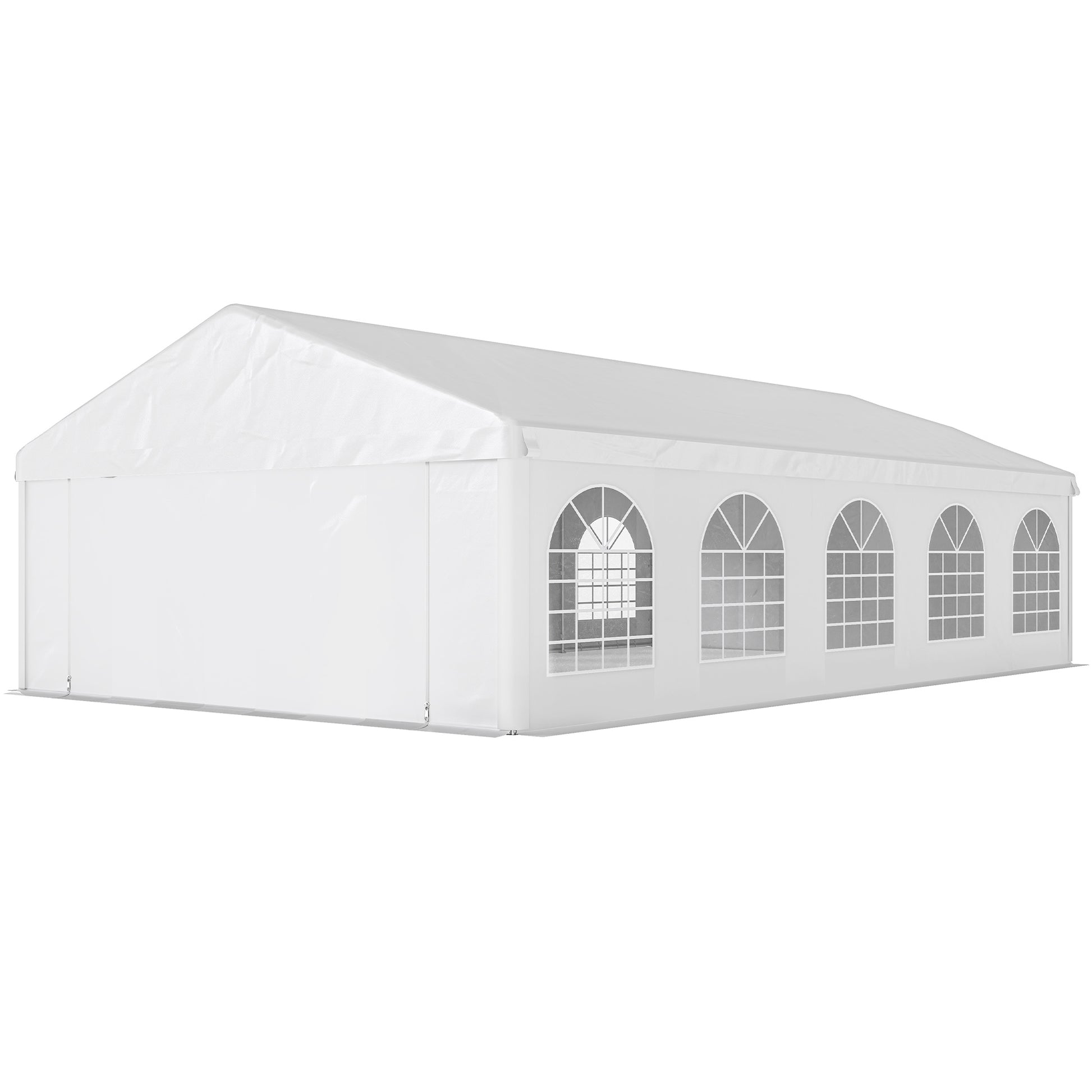 20'x33' Heavy Duty Party Tent & Carport - White Canopy Gazebo-Patio & Garden > Wedding & Events Tents > Canopy Tents-DECOROLALA
