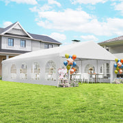 20'x33' Heavy Duty Party Tent & Carport - White Canopy Gazebo-Patio & Garden > Wedding & Events Tents > Canopy Tents-DECOROLALA