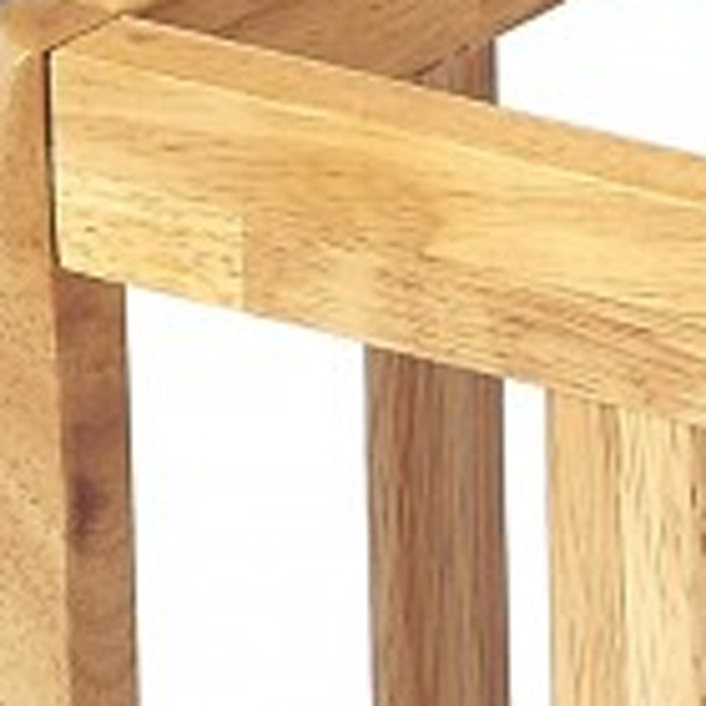 21" Natural Solid Wood Magazine Holder-Organizers-DECOROLALA