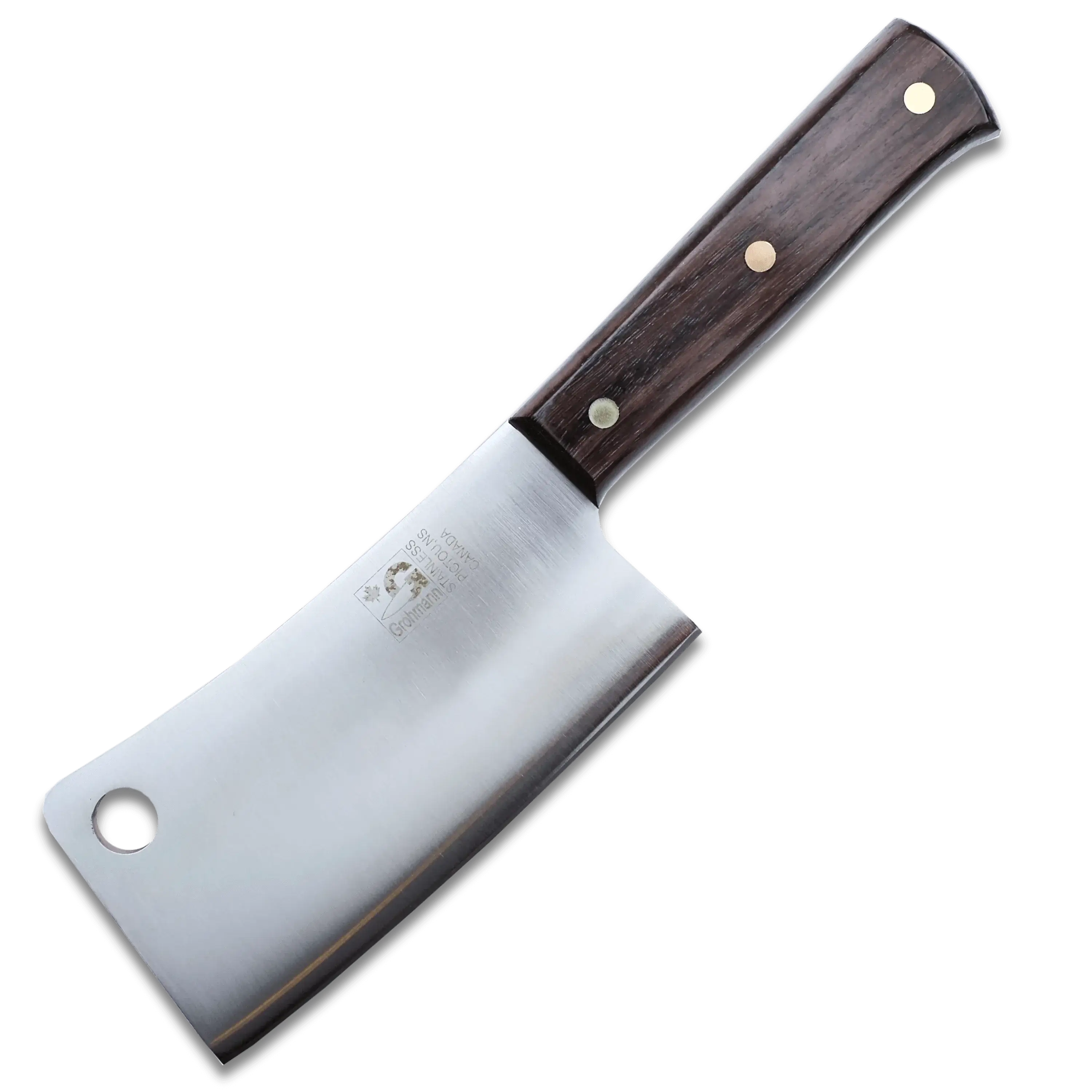 Grohmann | Chef's Cleaver 6" Blade Rosewood Handle | Full tang-0