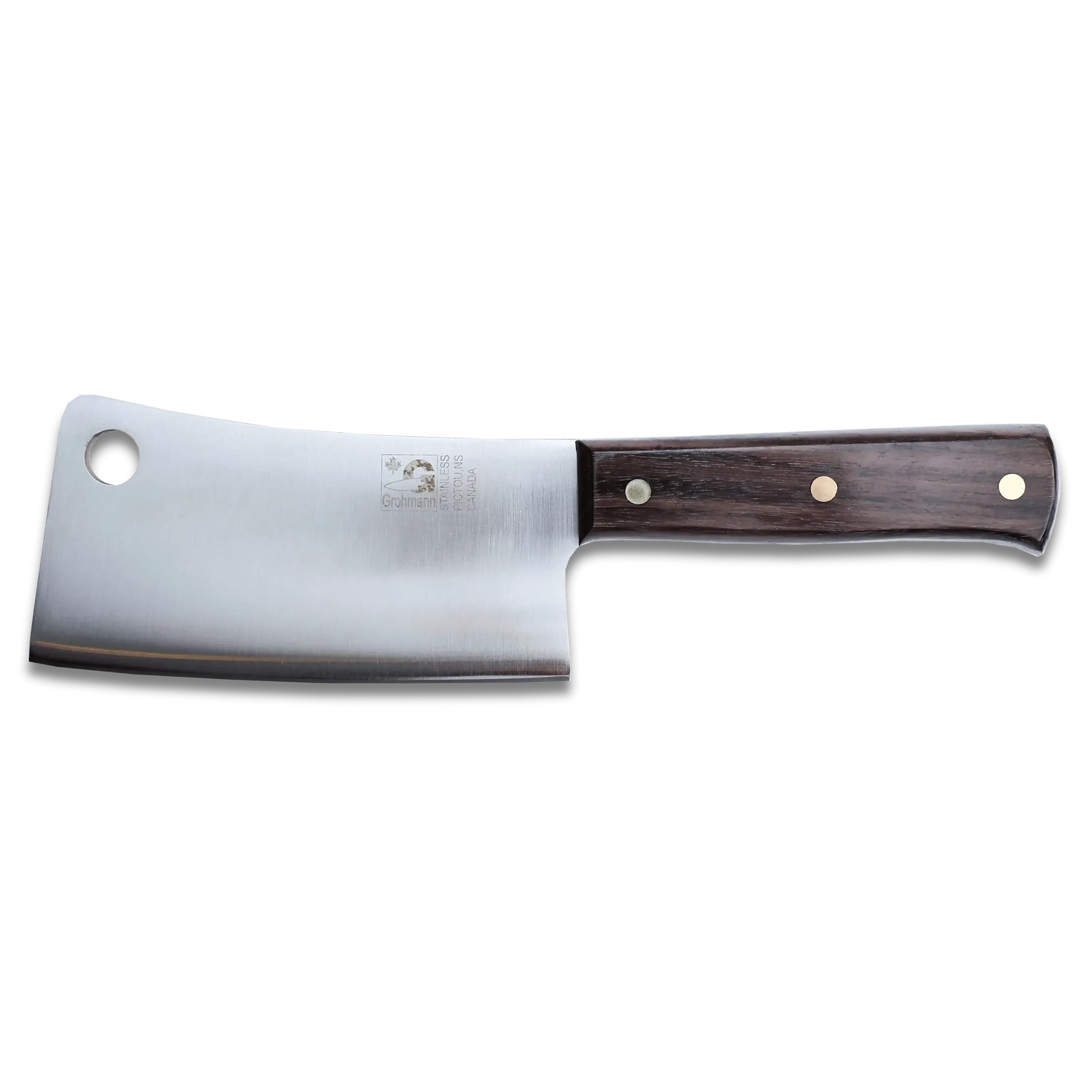 Grohmann | Chef's Cleaver 6" Blade Rosewood Handle | Full tang-3