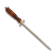 Sharpening Steel 9" Wood Handle, German Steel - #212-9-0