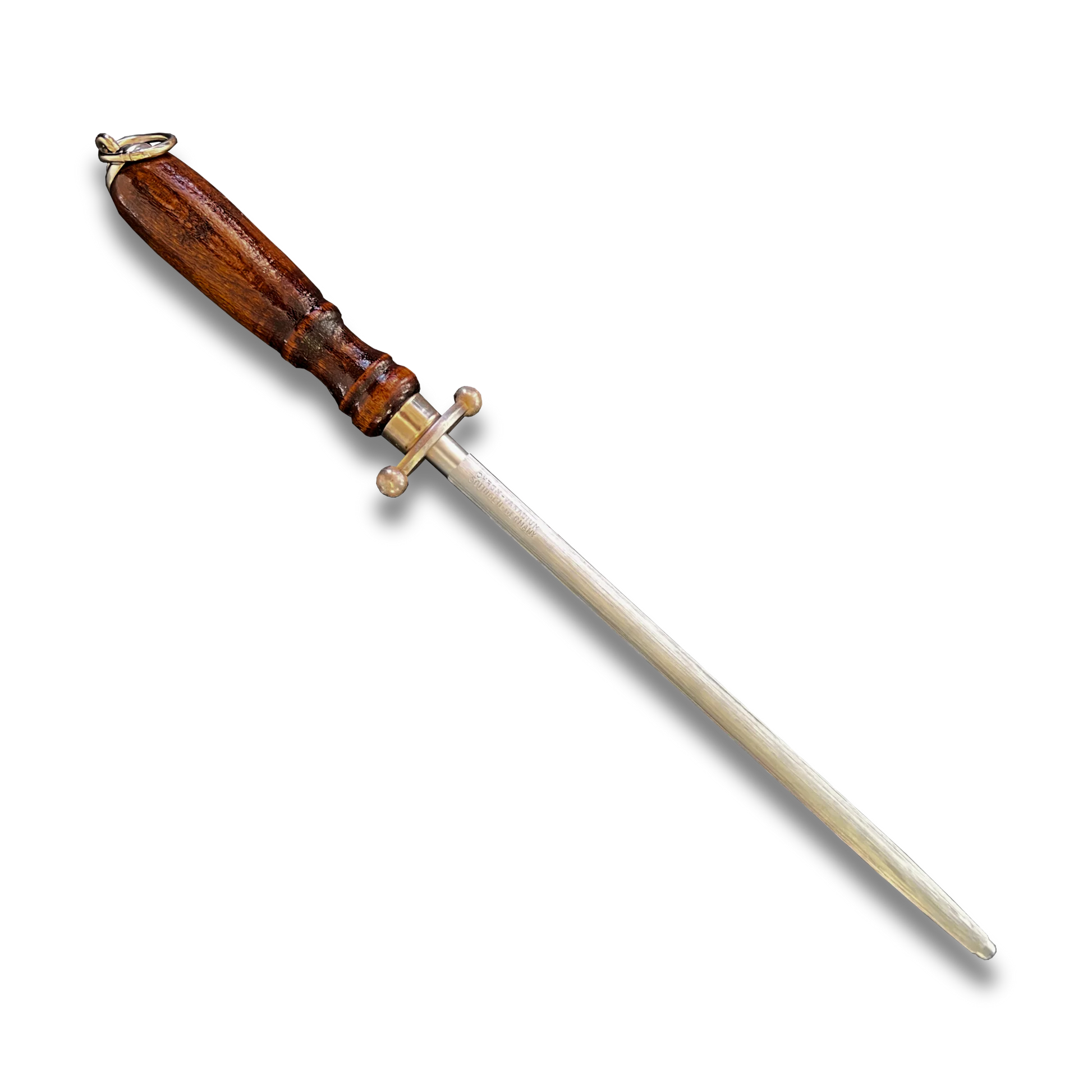 Sharpening Steel 9" Wood Handle, German Steel - #212-9-0