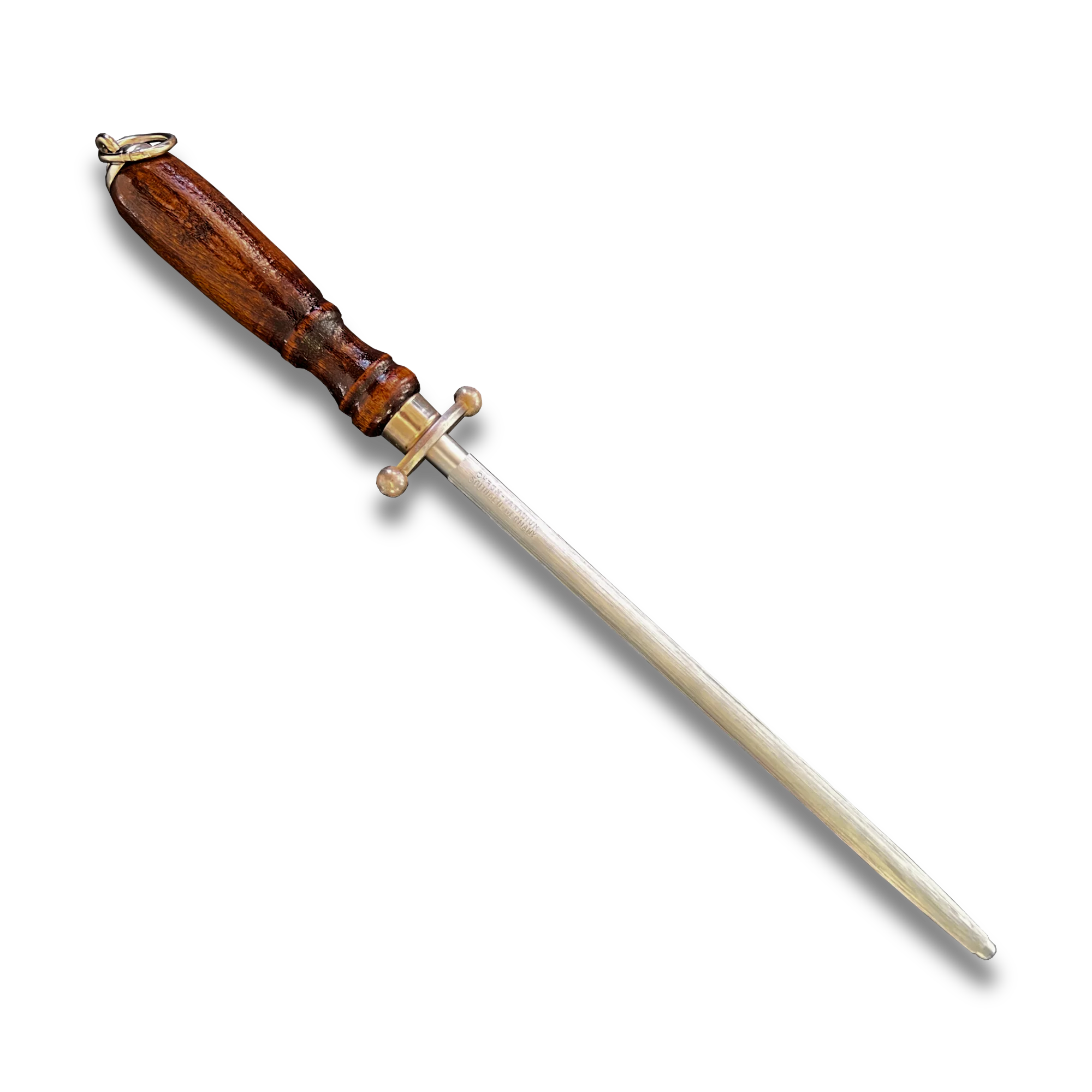 Sharpening Steel 9" Wood Handle, German Steel - #212-9-0